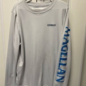 Magellan Outdoors Light Gray Classic Fit Shirt